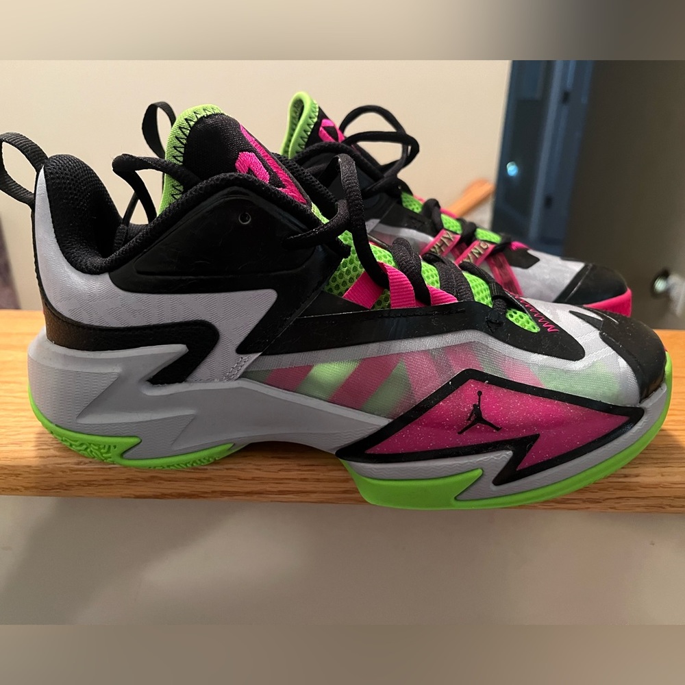 Jordan “Why Not?” Sneakers, never worn, size 5.5Y (will fit a women’s size 7)